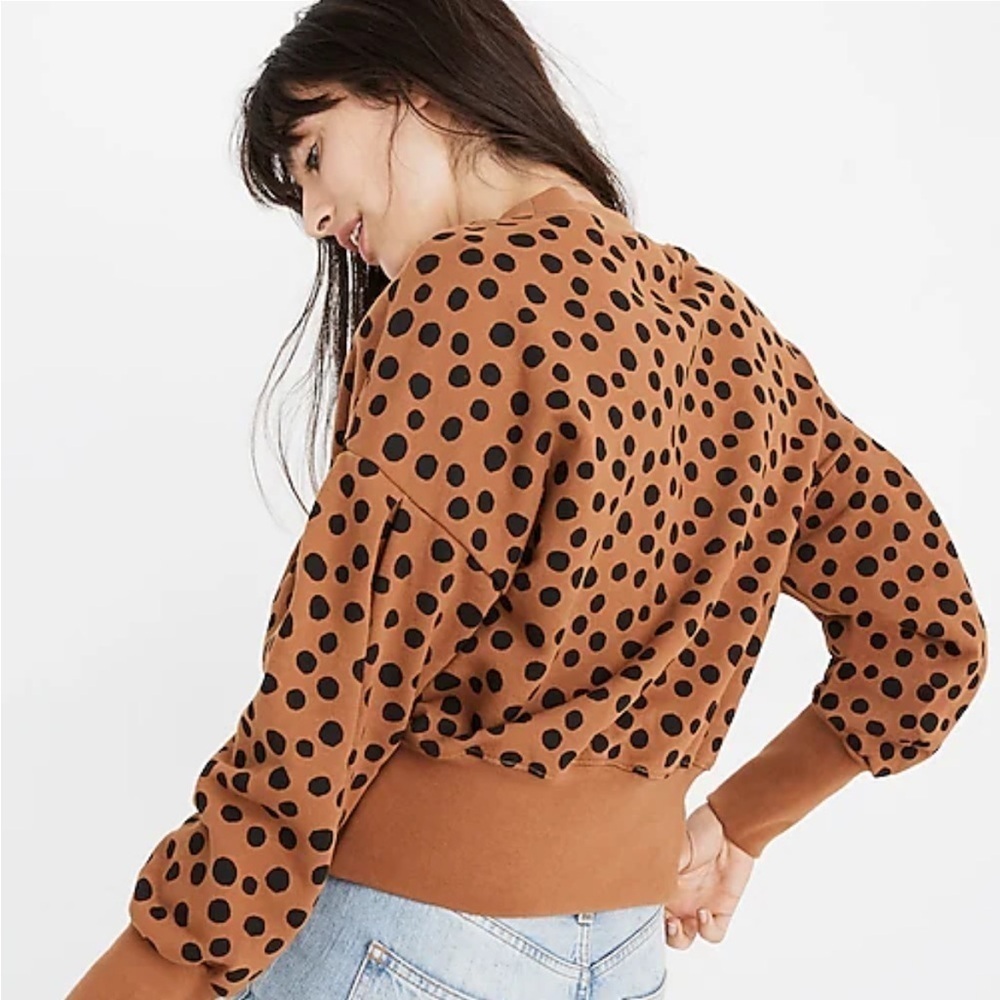 Madewell leopard dot sweatshirt - Picture 2 of 6